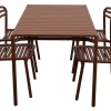 Bliss Matgrupp - Bord 130x80 cm + 4 st Stolar Desert Red