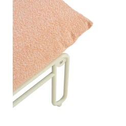 Blixt Loungefåtölj Pearl White/Teddy Orange