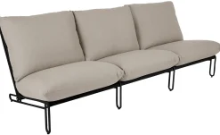 Blixt 3-sits soffa Svart/Beige