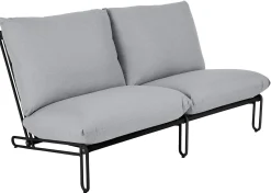 Blixt 2-sits soffa Svart/Grå