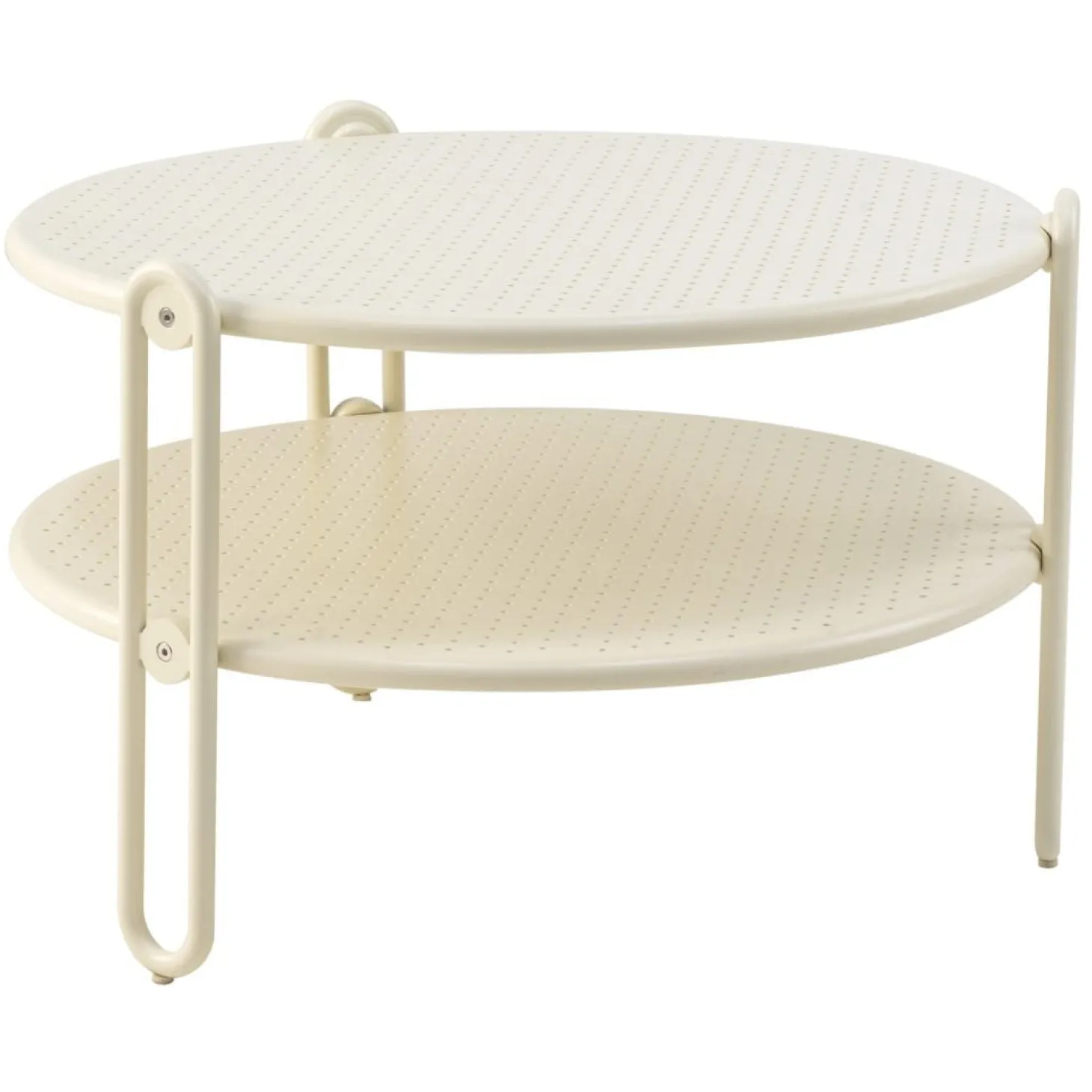Blixt Soffbord ⌀65 cm Pearl White
