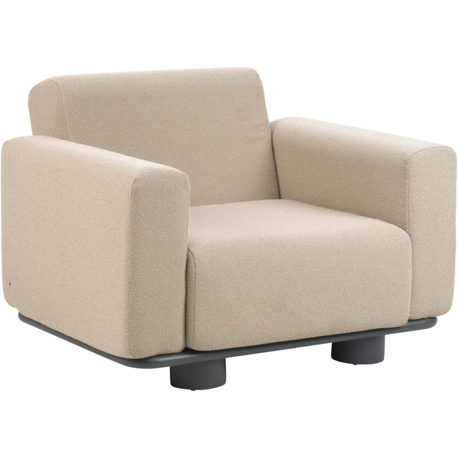 Bolster Fåtölj Antracit/Teddy Beige