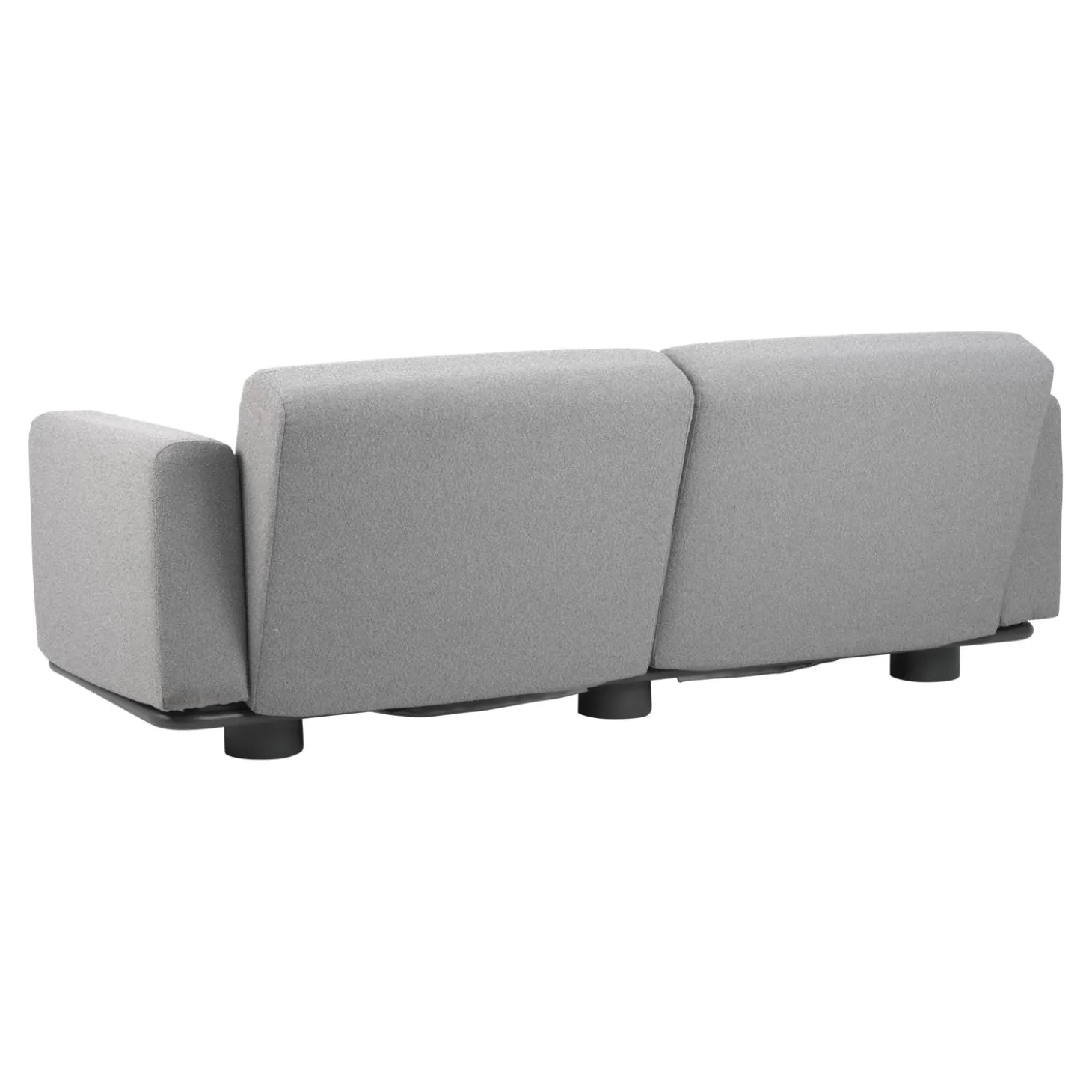 Bolster 2,5-sits Soffa 209x94 cm Antracit/Teddy Grey