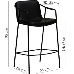 Boto Barstol Vintage Black