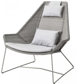 Breeze Högryggad Fåtölj Taupe