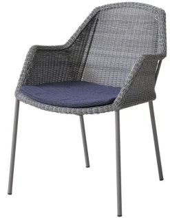 Breeze Stapelbar Karmstol Ljusgrå