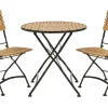 Brewer Matbord 85 cm Teak/Svart