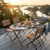 Brewer Matbord 160x85 cm Teak/Svart