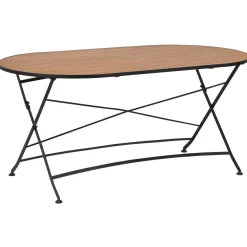 Brewer Matbord 160x85 cm Teak/Svart