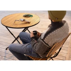 Brewer Matstol Svart/Teak
