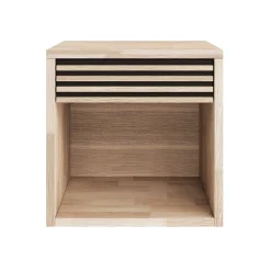 Broholm Nattduksbord 40x40 cm Vitoljad Ek