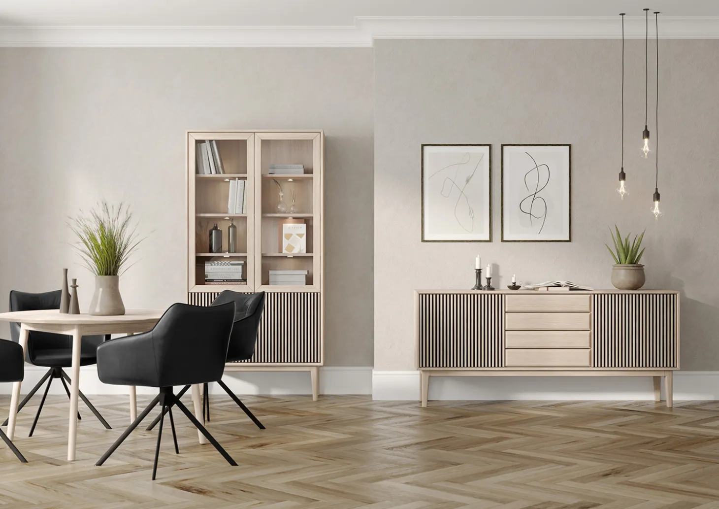 Broholm Sideboard Lameller 183x81 cm Vitoljad Ek