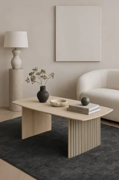 Broholm Soffbord 135x75 cm Vitoljad Ek