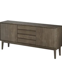 Broholm Solid Sideboard 183x81 cm Rökoljad Ek