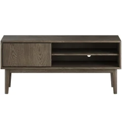 Broholm Solid TV-bänk 124x55 cm Rökoljad Ek
