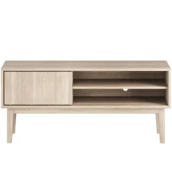 Broholm Solid TV-bänk 124x55 cm Vitoljad Ek