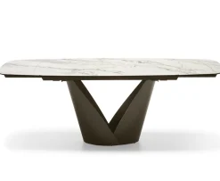 Calla Matbord 100x200-296 cm Bronze / Keramik