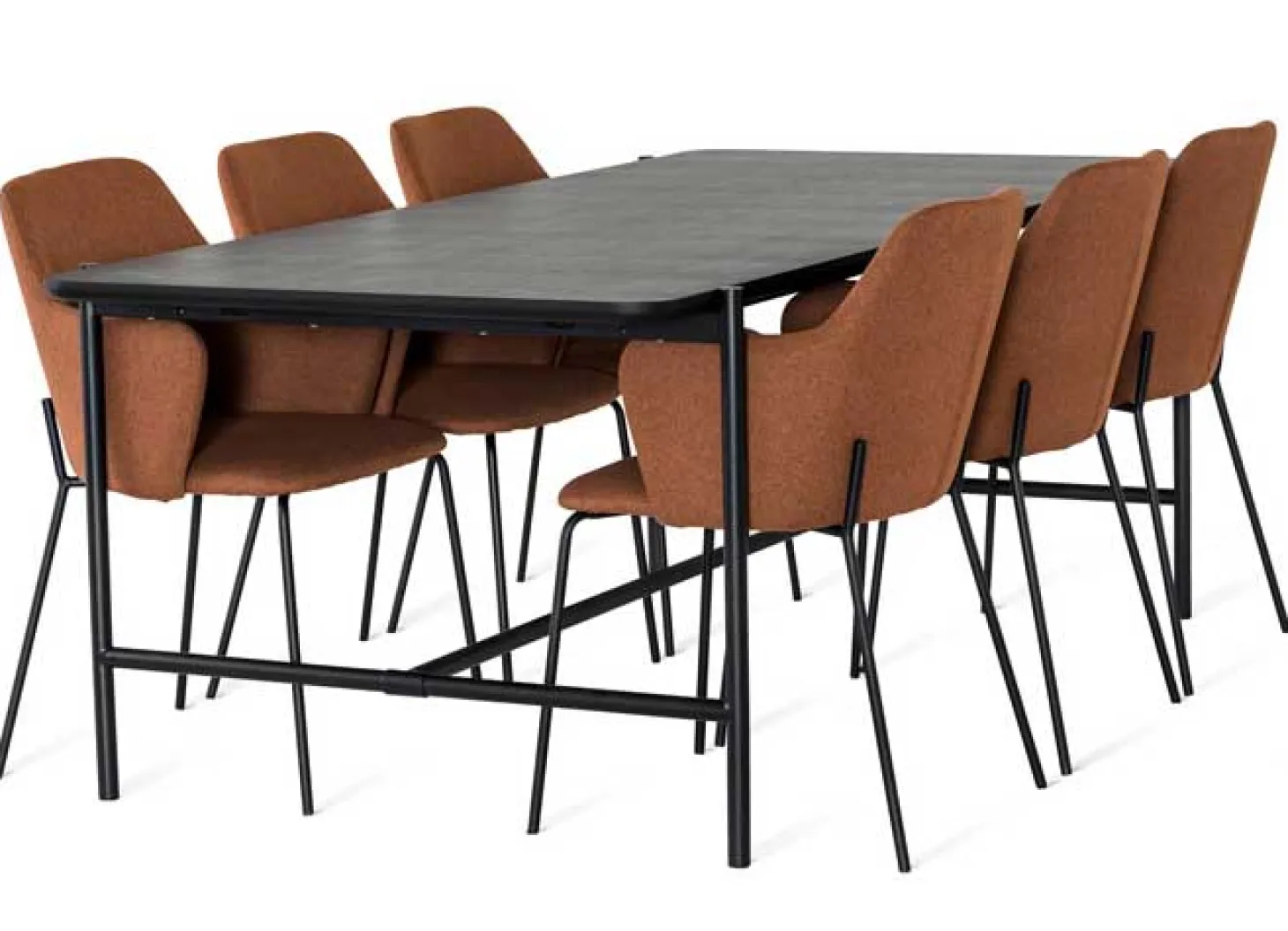 Cane Matbord Svart