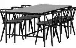Cane Matbord Svart