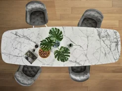 Cartesio Matbord Oval 200cm Keramik