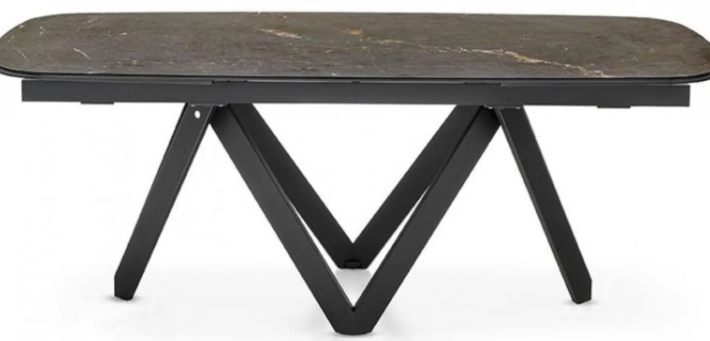 Cartesio Matbord Oval 100x200-296cm Keramik