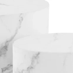 Cenon Satsbord 40x33x48 cm Carrara-marmor