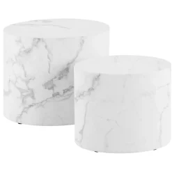 Cenon Satsbord 40x33x48 cm Carrara-marmor