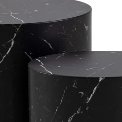 Cenon Satsbord 40x33x48 cm Marquina-marmor