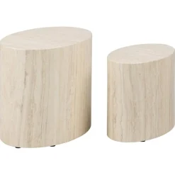 Cenon Satsbord 40x33x48 cm Travertin
