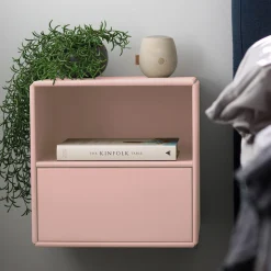 Charlie Quadrant-sängbord Rosa