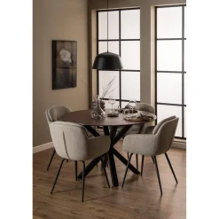 Charlize Karmstol Alea tyg Beige