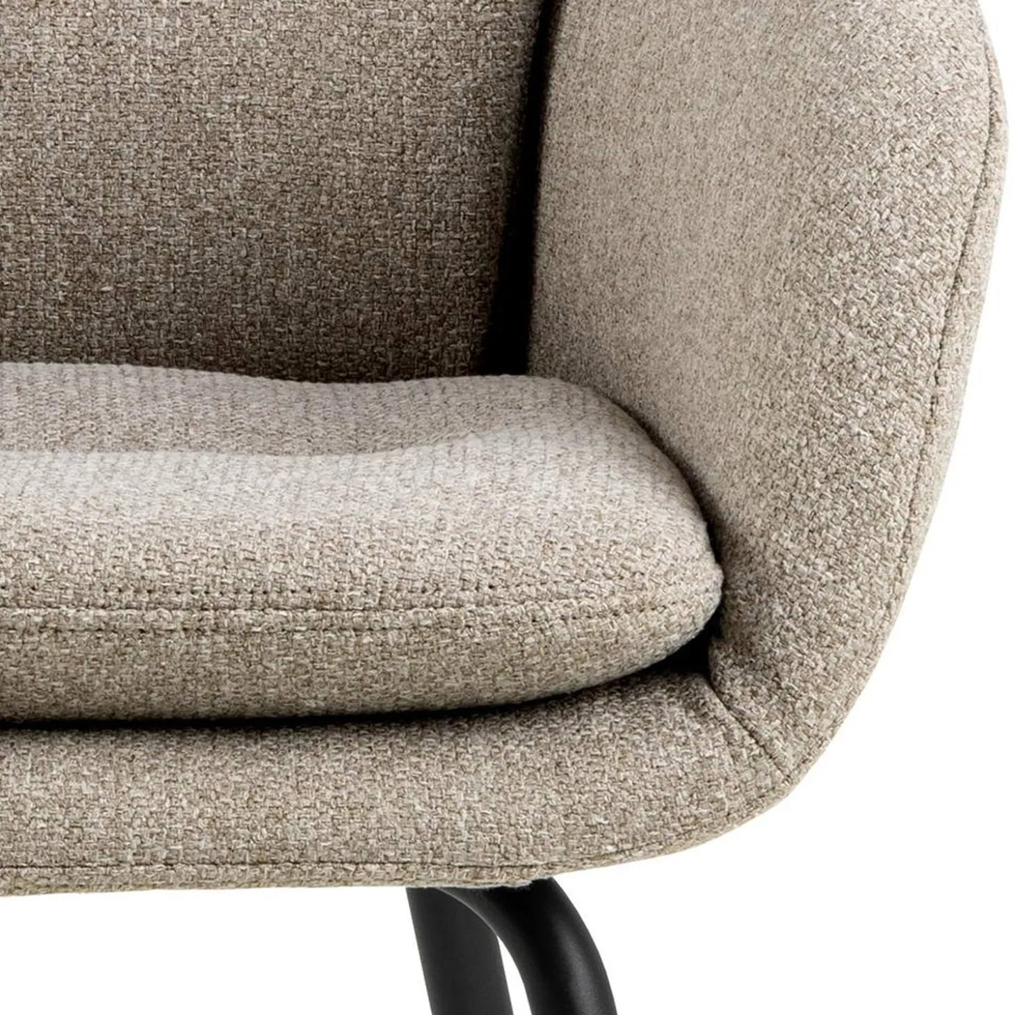 Charlize Karmstol Alea tyg Beige