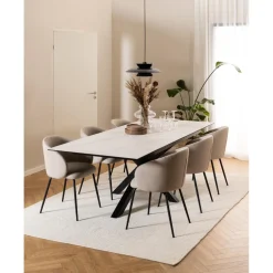 Chaumont Karmstol Basel tyg Beige