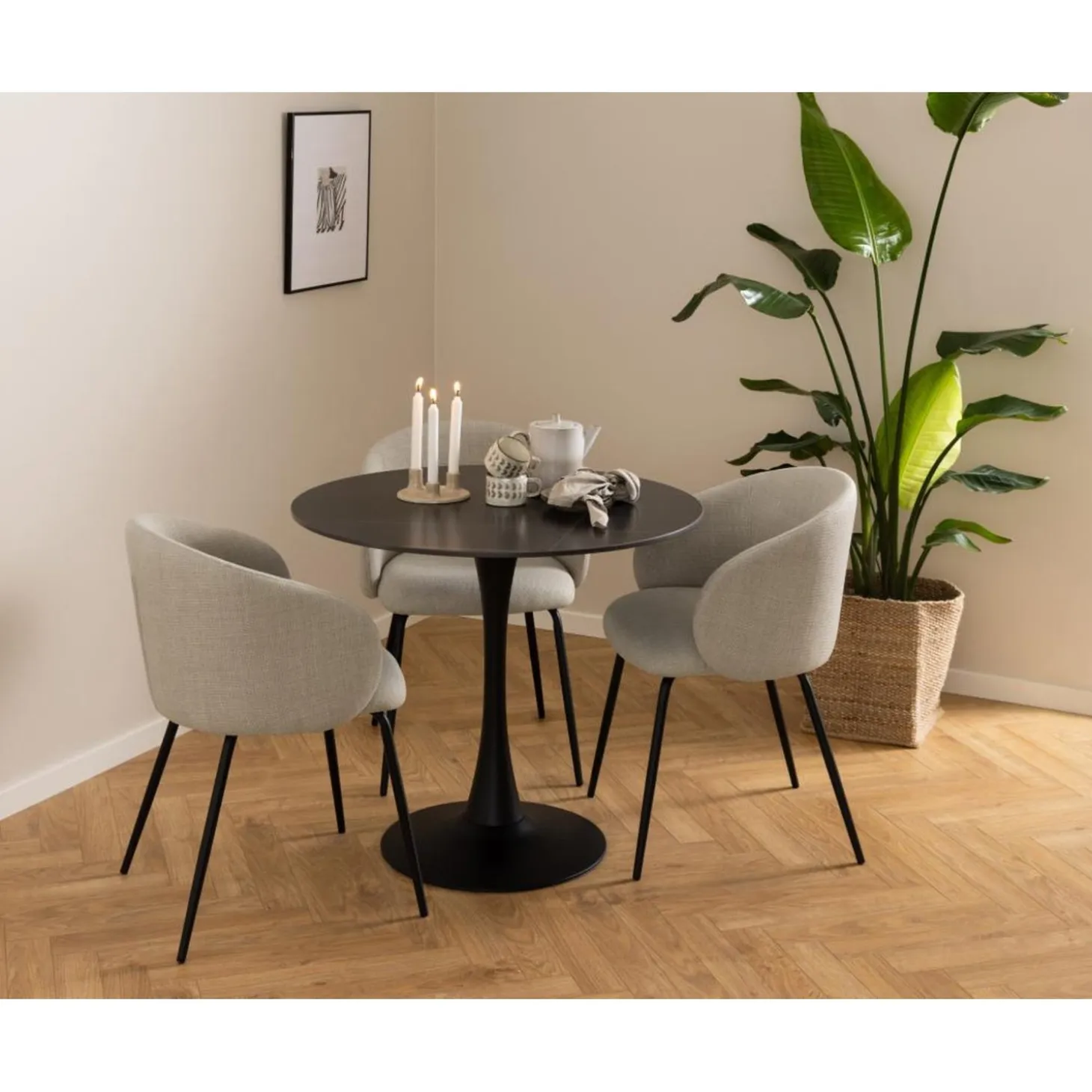 Chaumont Karmstol Basel tyg Beige