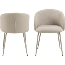 Chaumont Karmstol Basel tyg Beige/Grå