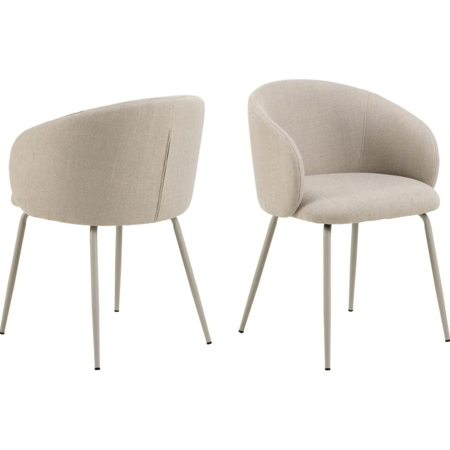 Chaumont Karmstol Basel tyg Beige/Grå