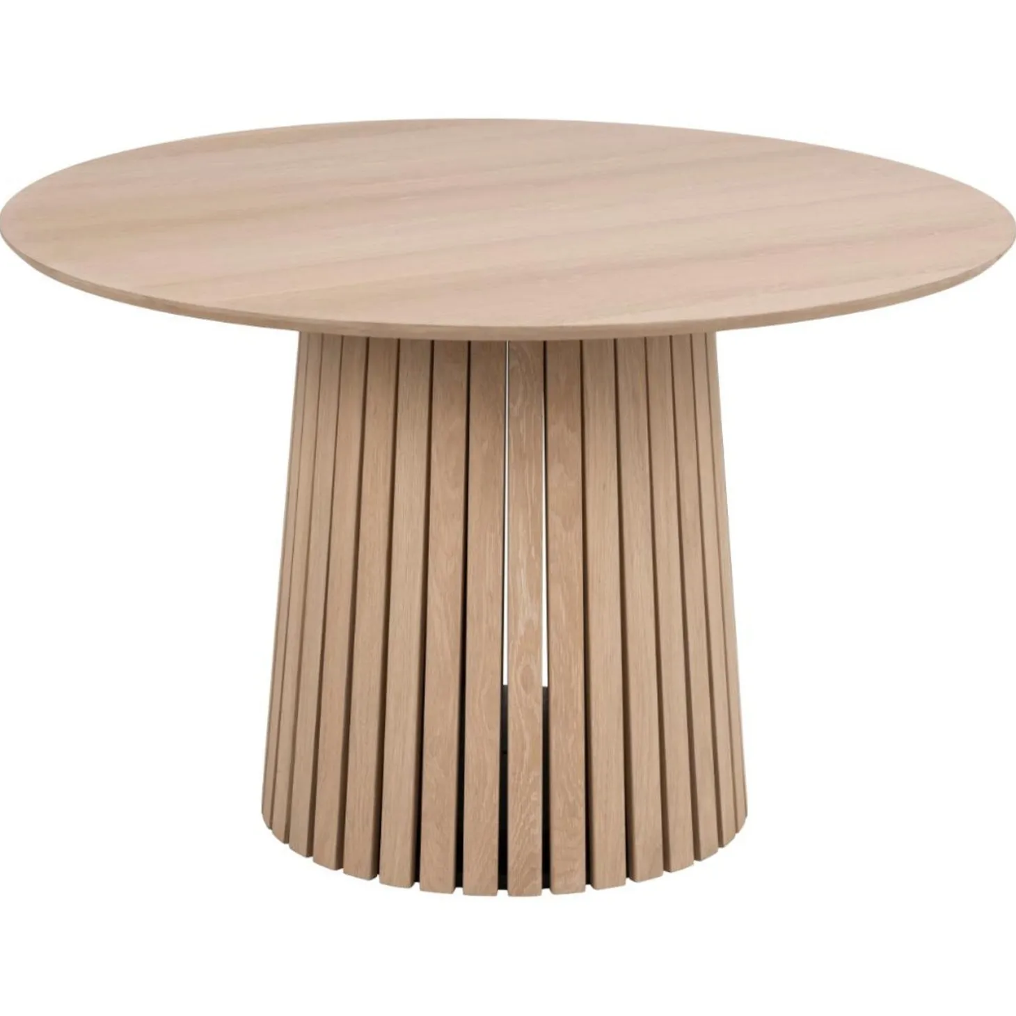 Christo Matbord Rund 120 cm Vitpigmenterad Ek