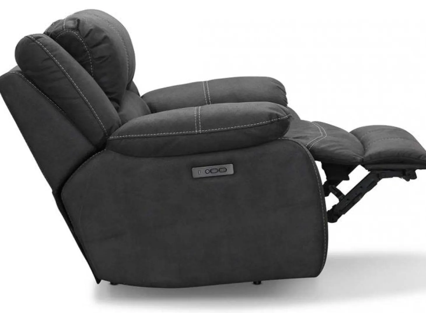 Cinema Biofåtölj Elektrisk Recline med justerbart nackstöd Grå