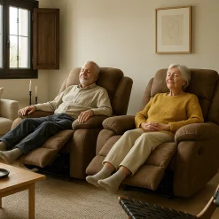 Cinema Biofåtölj Manuell Recliner / Snurr / Gung Nougat