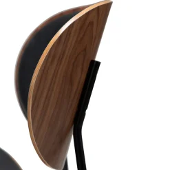 Clementina Stol Raven Black, Walnut