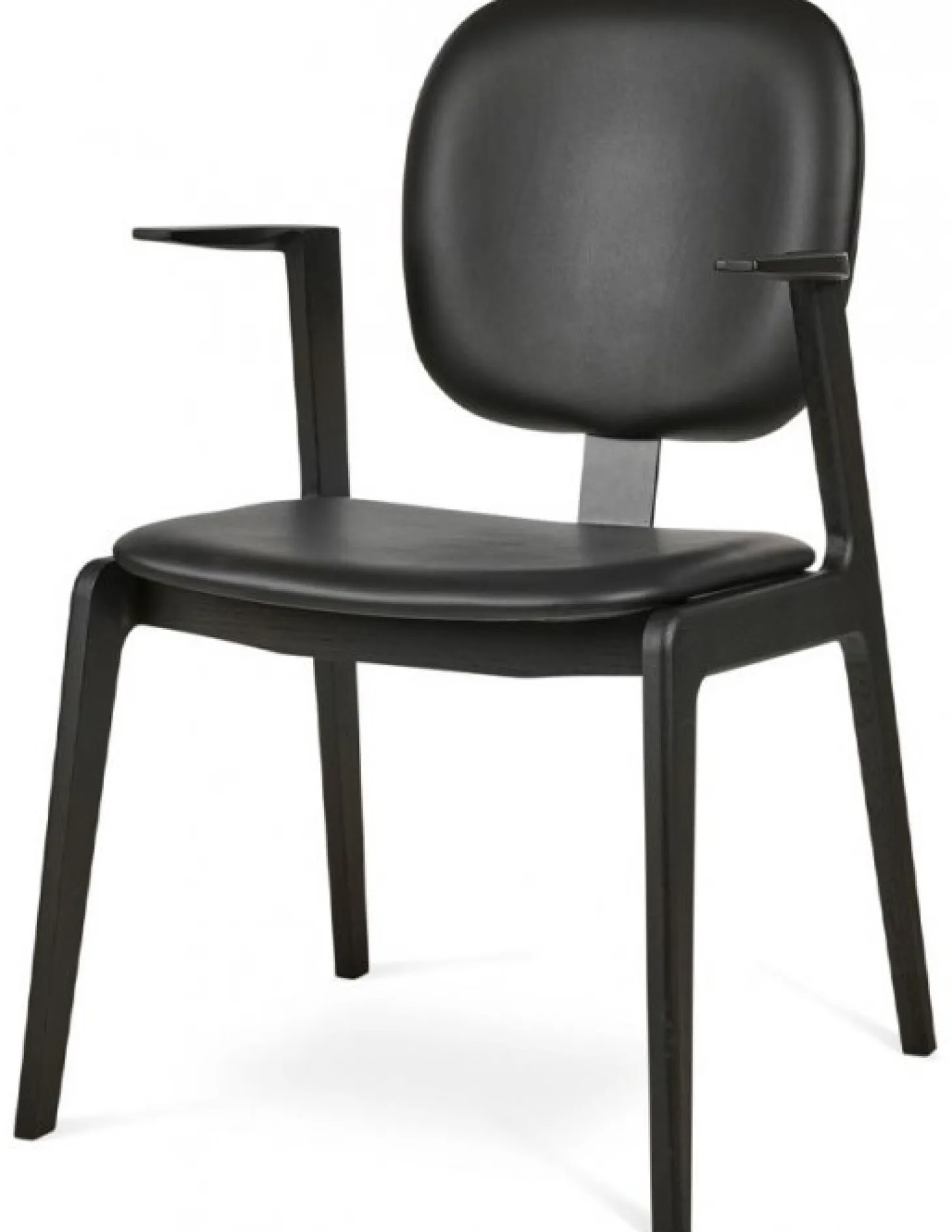 Cliff Karmstol Svart Ek
