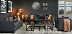 Cloude 2-Sits Soffa Svart Sammet