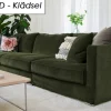 Cloud Klädsel Moss Dark Green - 2.5-sits Soffa