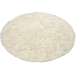 Cloudy Rund 160 cm Matta Naturvit