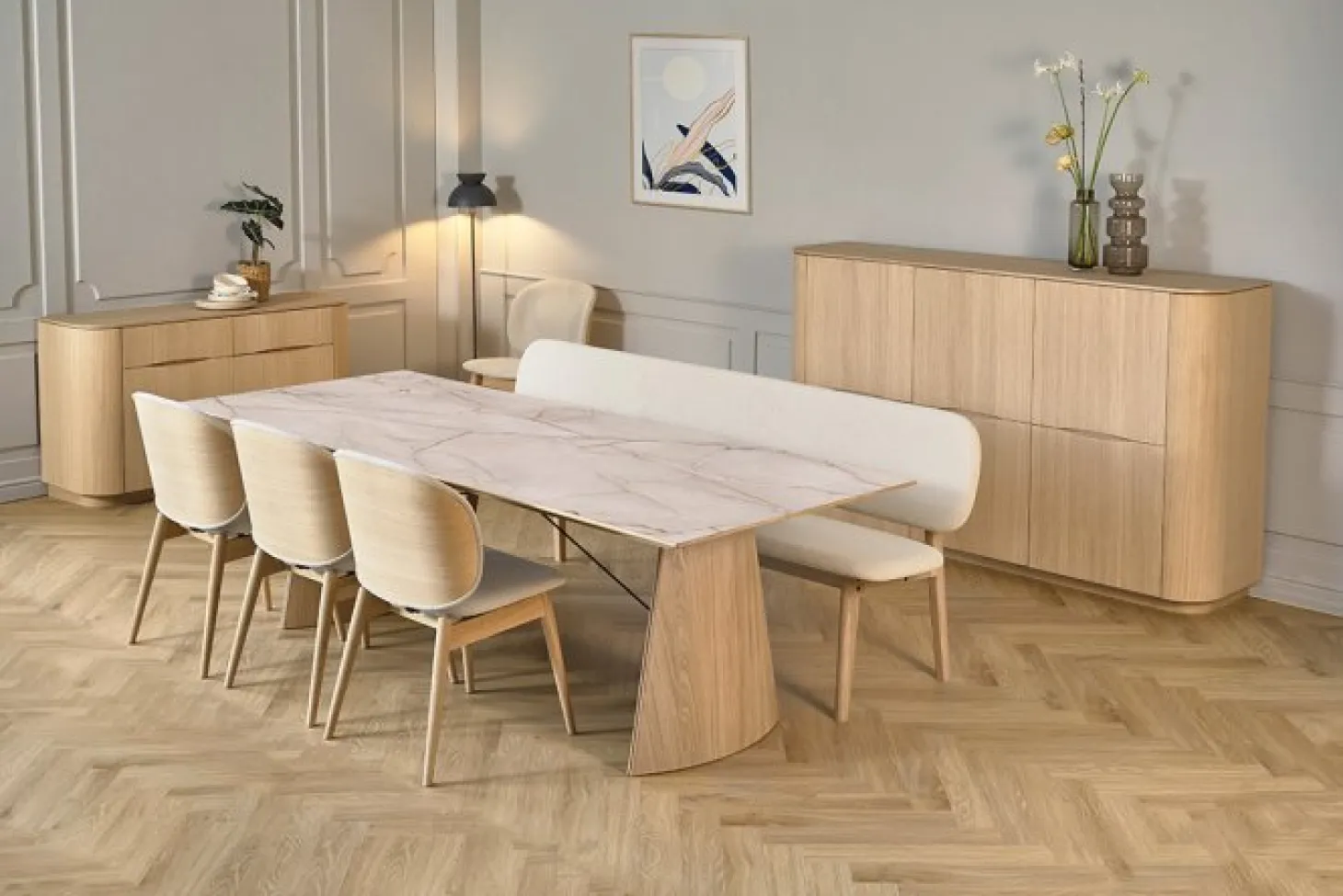 Collum Sideboard 3 Dörrar 3 Lådor