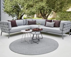 Conic 2-sits Soffa Höger Ljusgrå