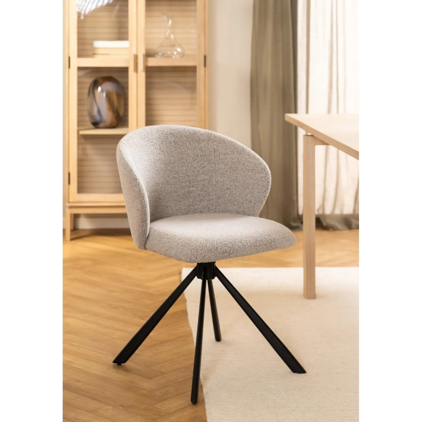 Coralie Matstol Monza tyg Beige