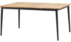Core Bord 160x90cm Teak / Lava Grå
