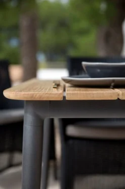 Core Bord 210x90cm Teak / Lava Grå