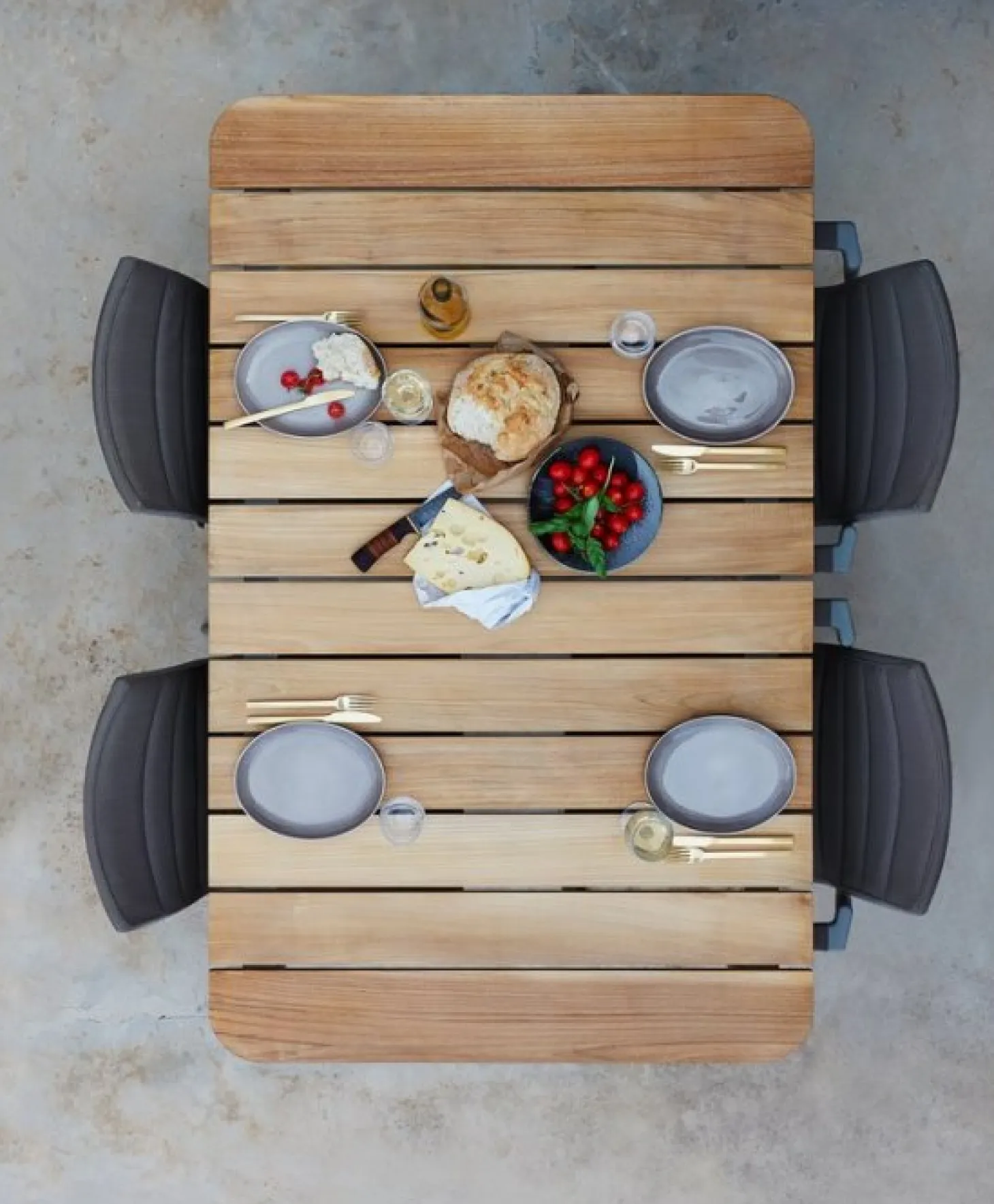 Core Bord 160x90cm Teak / Taupe